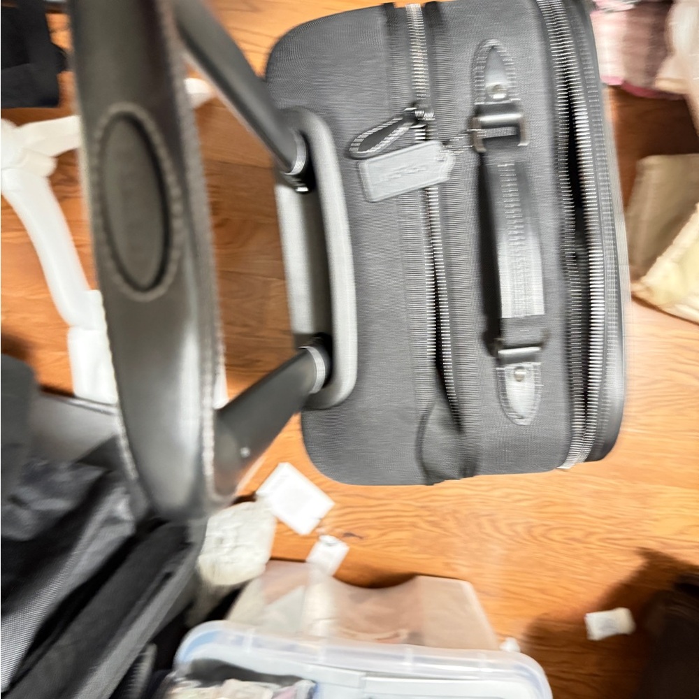 Coach Black Travel carry on  suitcase 19 x14 NWT - Picture 9 of 12